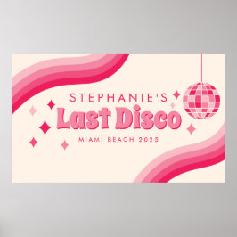 Laatste Disco Bachelorette Party Custom Poster