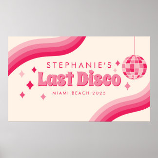 Laatste Disco Bachelorette Party Custom Poster
