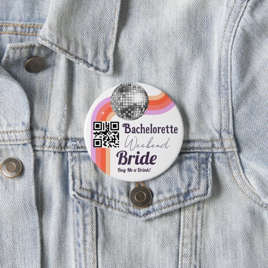 Laatste Disco Bachelorette Weekend Button (In situ)