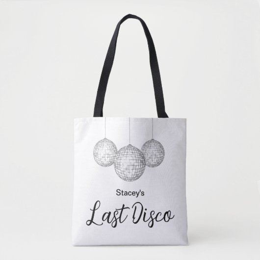 Laatste Disco Bal Bachelorette Party Bridal Draagtas (Voorkant)