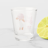 Laatste Disco Bruid-jegroep Custom Shot Glas (Achterkant)