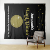 Laatste Disco Bruid Meisjesuitstap Groovy Retro Wandkleed (In Situ (horizontaal))