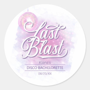 Laatste Disco Bruidsfeestje ID928 Ronde Sticker