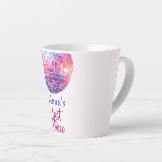 Laatste Disco Meisjesuitstap | Latte Mok (Rechterhoek)