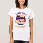 Laatste Disco Retro Bachelorette Bruid|Bruidsmeisj T-shirt (Voorkant)