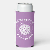 Laatste Disco Retro Bachelorette Disco Ball (Seltzer Voorkant)