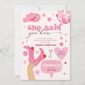 Laatste Disco Rodeo Bachelorette Party Nash Bash Kaart (Voorkant)