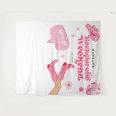 Laatste Disco Rodeo Bachelorette Party Wandkleed (Voorkant (horizontaal))
