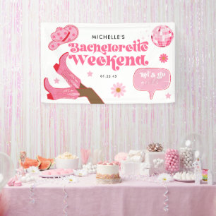 Laatste Disco Rodeo vrijgezellenfeest Spandoek