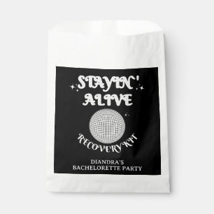 Laatste disco vrijgezelle overnachting in Alive Re Bedankzakje