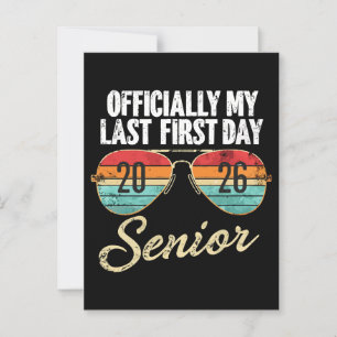 Laatste eerste dag senior 2026 briefkaart