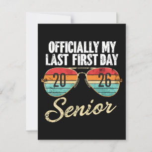 Laatste eerste schooldag Senior 2026 Briefkaart