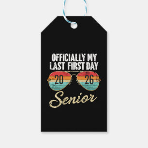 Laatste eerste schooldag Senior 2026 Cadeaulabel