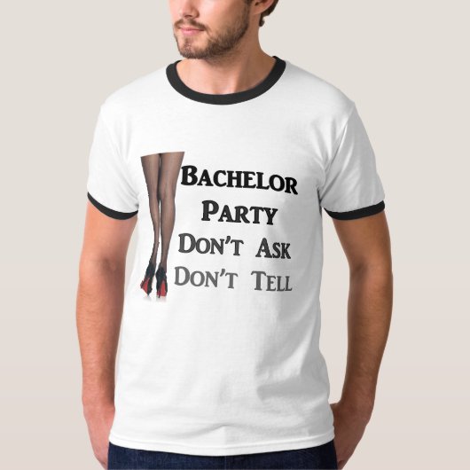 Laatste feest met leuke bachelor t-shirt (Voorkant)