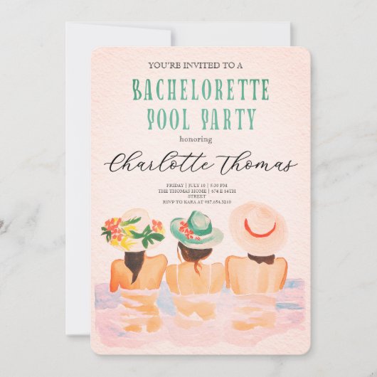 Laatste feest voor de ring Bachelorette Bash Kaart (Voorkant)