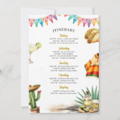 Laatste Fiesta Bachelorette Trip Party Kaart (Achterkant)