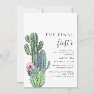 Laatste Fiesta Bachelorette Weekend Cactus Route Kaart