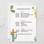 Laatste Fiesta Bachelorette Weekend & Routebeschri Kaart (Achterkant)