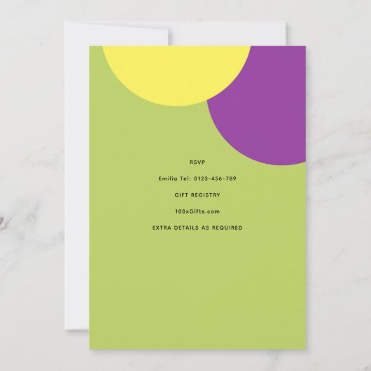 Laatste Fiesta Cocktails Bachelorette Bruiloftsfee Kaart (Achterkant)