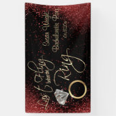 Laatste Fling Bachelorette Party - Rood Spandoek (Verticaal)