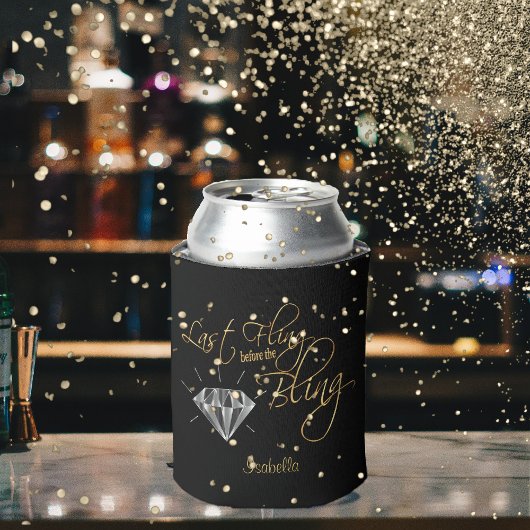 Laatste Fling voor Bling - Gold Blikjeskoeler