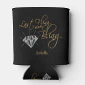 Laatste Fling voor Bling - Gold Blikjeskoeler (Achterkant)