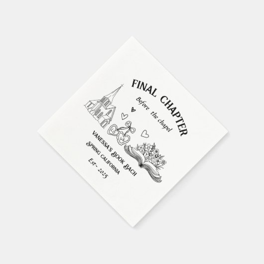 Laatste hoofdstuk voor de Chapel Book Bachelorette Servet (Hoek)