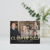Laatste jaar dubbele bekendmaking Afstuderen Briefkaart (Staand voorkant)
