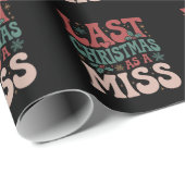Laatste kerst als Miss Christmas Future Bride Cadeaupapier (Rol Hoek)