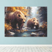 Laatste kunst Collectie #5 Canvas Afdruk (Insitu (Houten vloer))