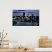 Laatste licht in Pittsburgh Poster (Keuken)