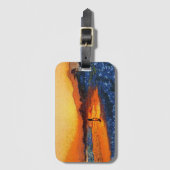 Laatste Licht van de Dag Beach Bagagelabel (Voorkant (verticaal))