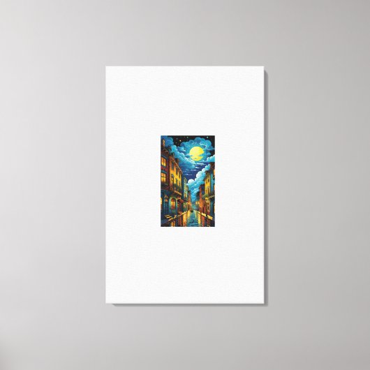 laatste lichten canvas afdruk (Voorkant)