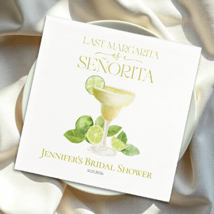 Laatste Margarita als een Señorita Vrijgezellenfee Servet