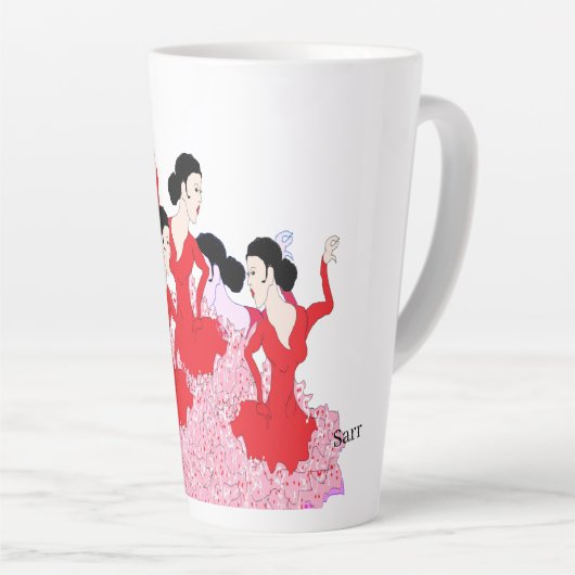 Laatste Mok: Spaanse danseres Latte Mok (Rechterhoek)