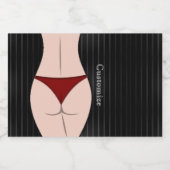 Laatste nacht vrijheidsvrijheidspartij likeurfles etiket (Enkel label)