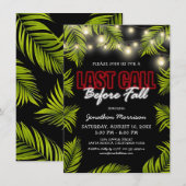 Laatste oproep voor Herfst uitnodiging (Voorkant / Achterkant)