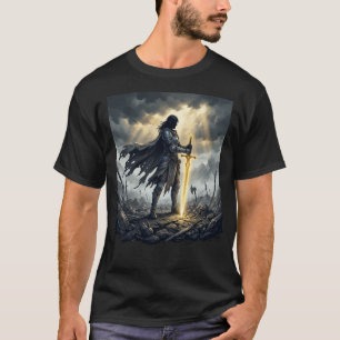 Laatste Overlevende Donkere Fantasy Krijger Episch T-shirt