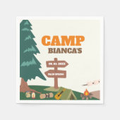 Laatste pad voor de sluier Camp Bachelorette Servet (Voorkant)