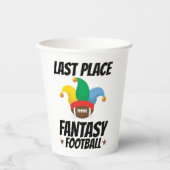 Laatste plek Fantasy Football Papieren Bekers (Voorkant)
