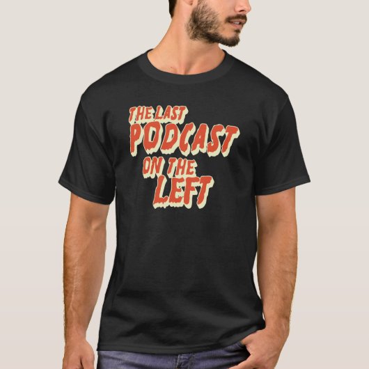 laatste podcast links t-shirt (Voorkant)