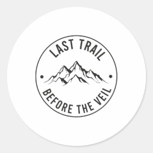Laatste Reis Voor De Sluier Bruidsmeisje Ronde Sticker