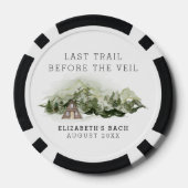 Laatste Reis Voor Het Bruidsmeisje Weekend Poker Chips (Achterkant)