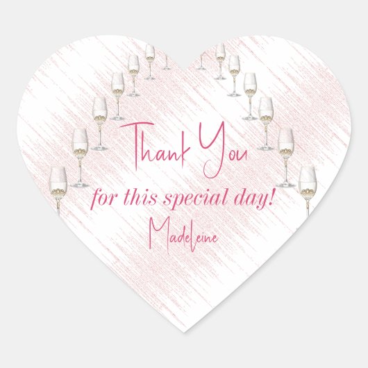 Laatste Rendez Veuve Bachelorette Weekend Route Hart Sticker (Voorkant)