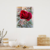 laatste rode roos poster (Keuken)