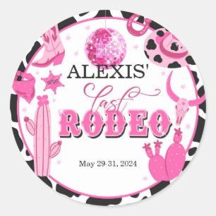 Laatste Rodeo Aangepast Ronde Sticker
