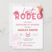 Laatste Rodeo Bachelorette Weekend Let's go Meisje Kaart (Voorkant)