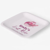 Laatste Rodeo Bachelorette-weekend | Roze Papieren Papieren Bordje (Gebogen)