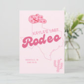 Laatste Rodeo Bruidsfeest Template Kaart (Staand voorkant)