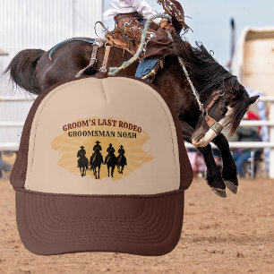 Laatste Rodeo Bruidsjonker Aangepaste Naam Cowboy Trucker Pet